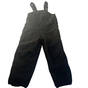 Cherokee Youth Snow Bib Overalls Kids S Black Insulated Winter Ski Pants READ